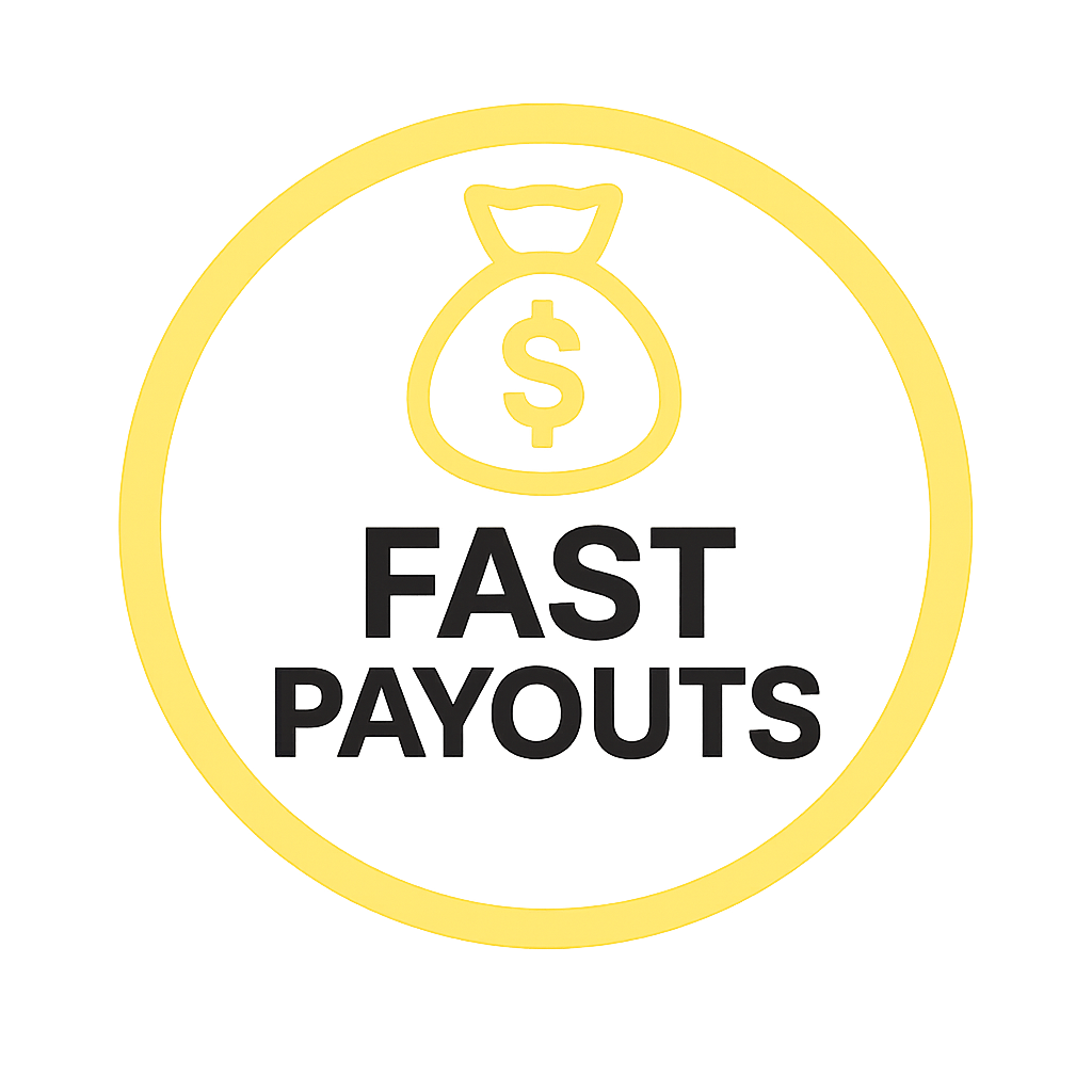 Logotipo de pagos rápidos de casino online